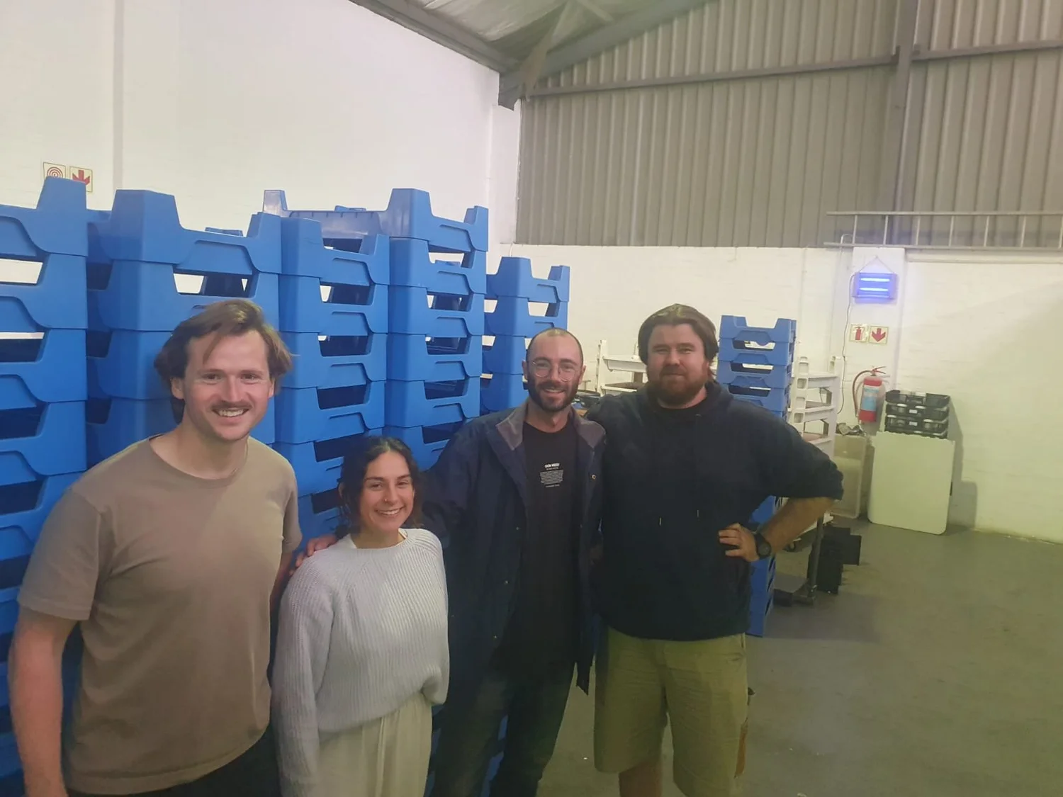 David, Maya, Jason and Max at the Genbiosol lab